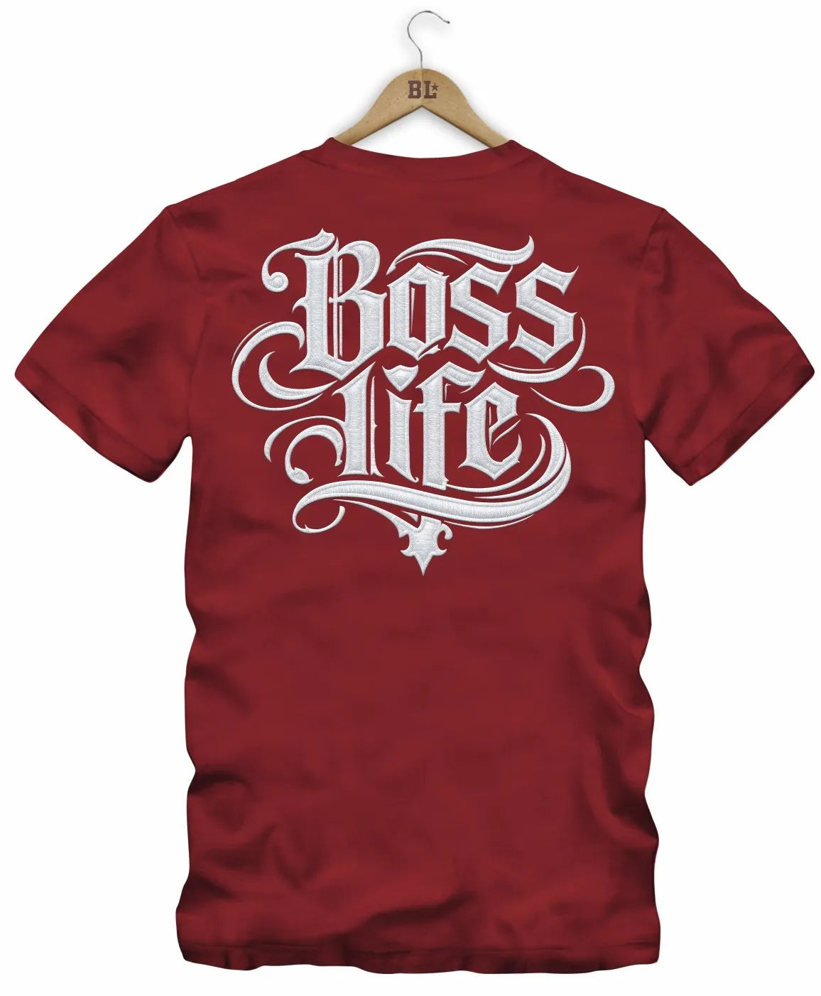 Camiseta Boss Life Signature Bold 3 Frente e Costas