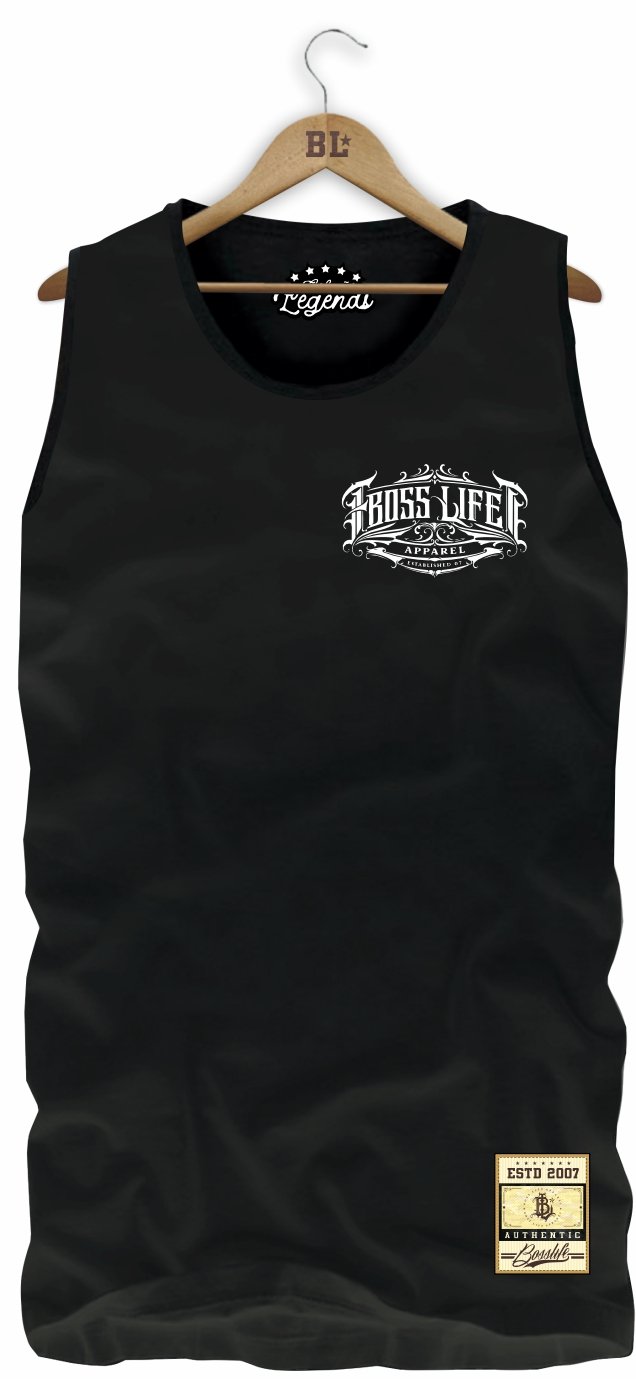 Regata Boss Life Signature Scroll Frente e Costas