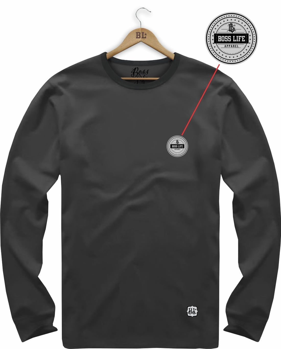Camiseta Manga Longa Brasão Apparel