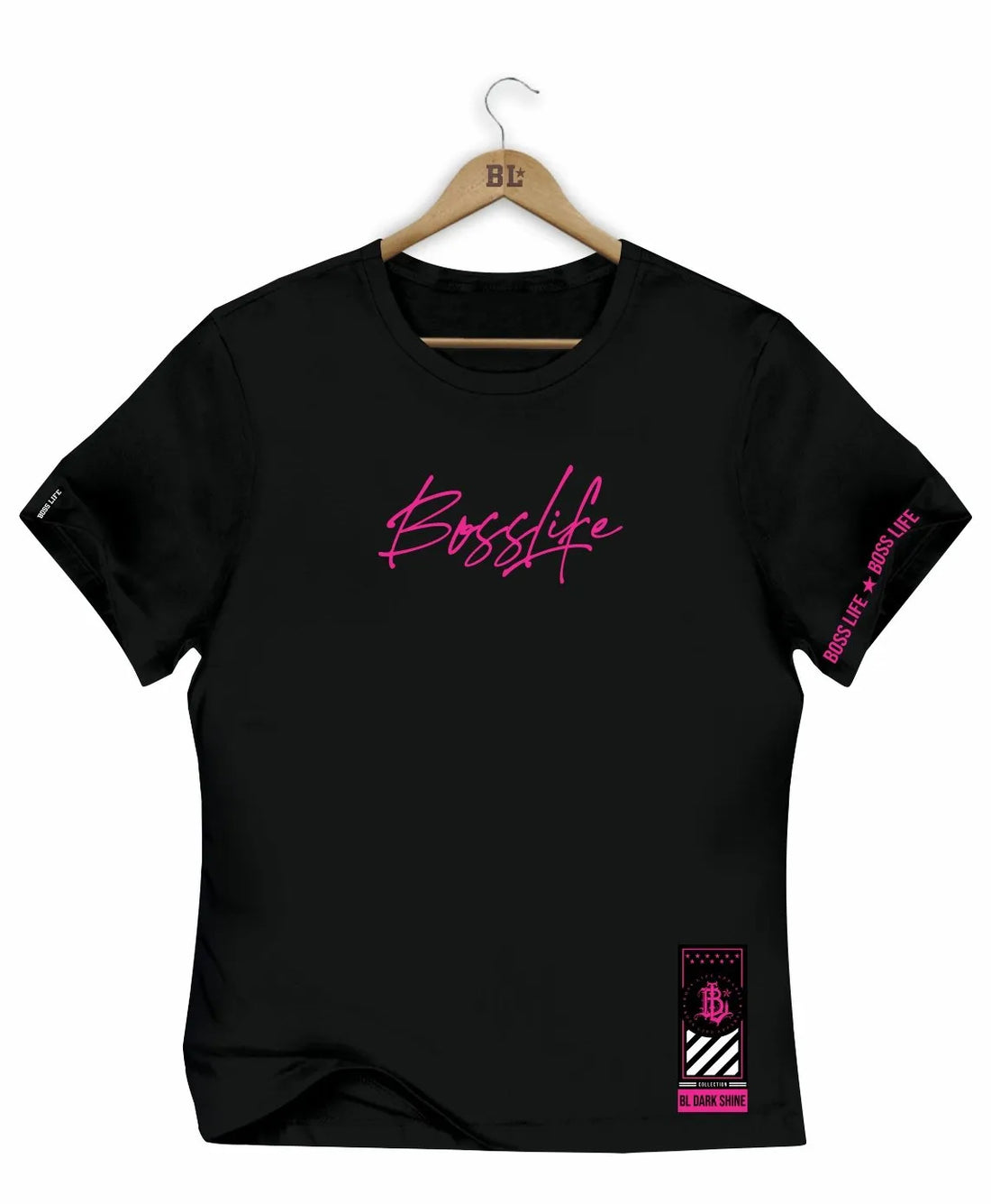 Camiseta Baby Look Dark Shine Lettering 16