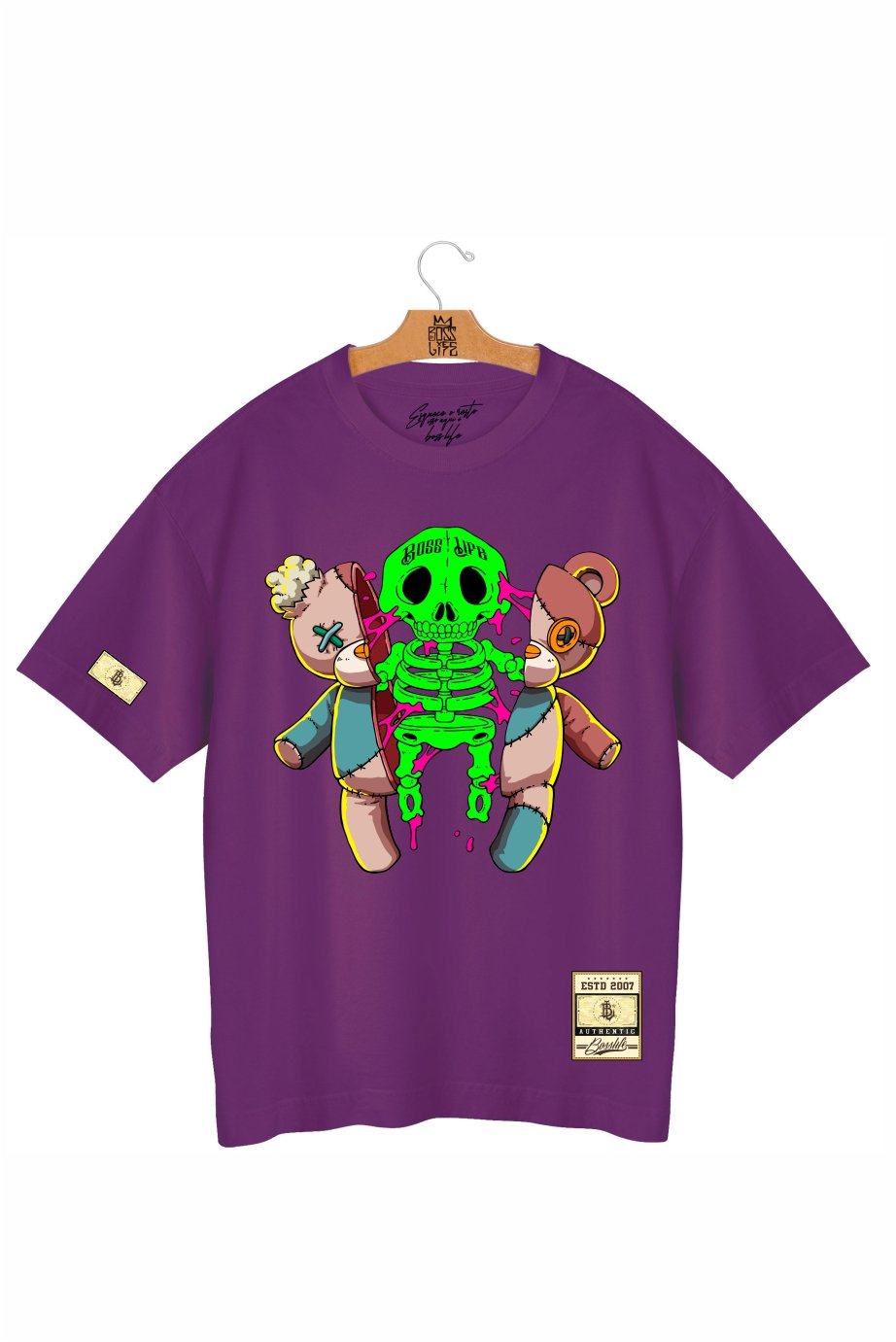 Camiseta Oversized Teddy Bones