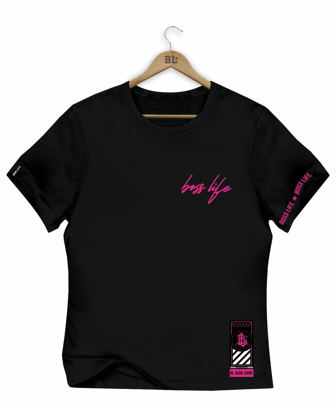 Camiseta Baby Look Dark Shine Lettering