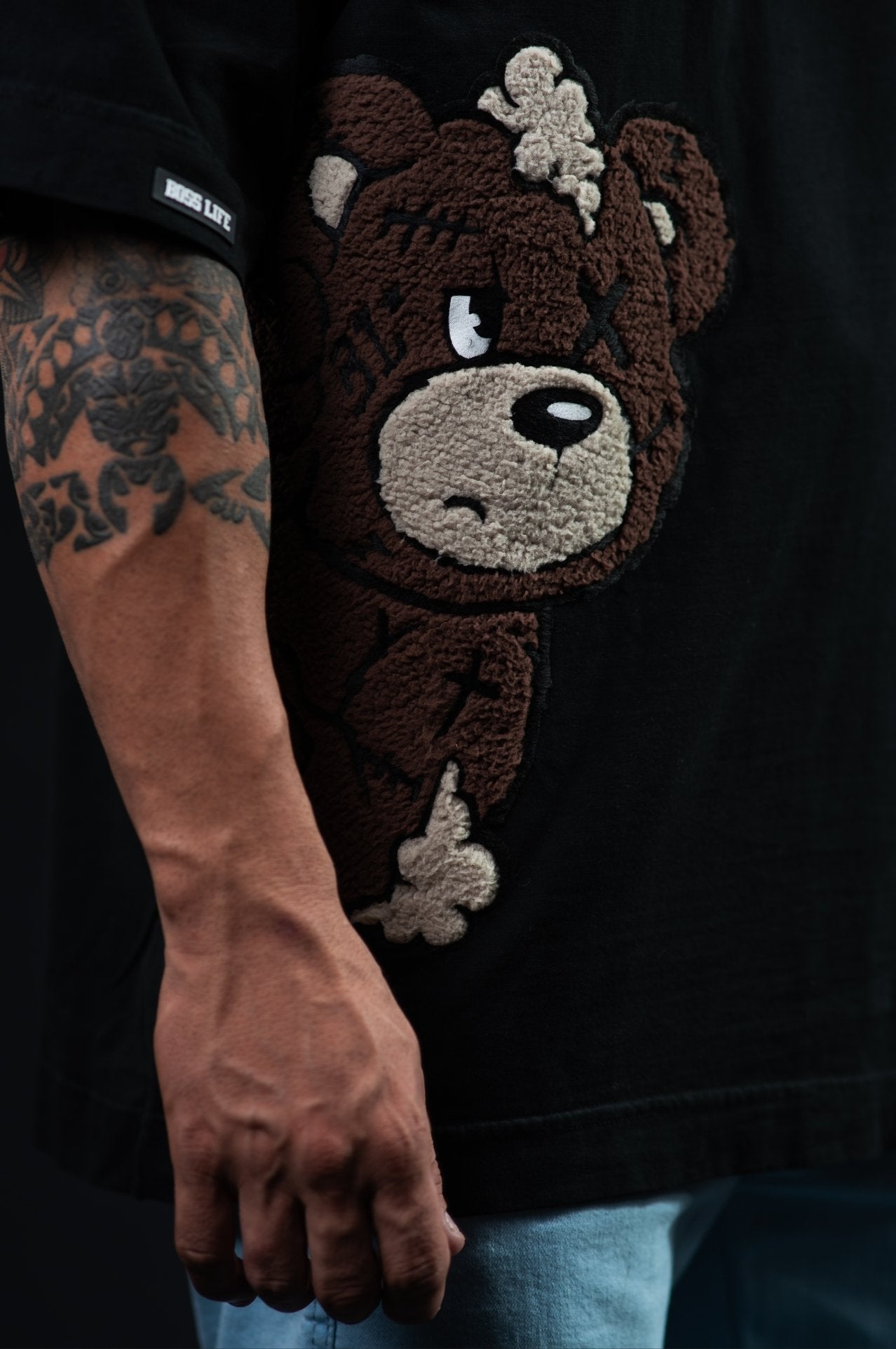 Camiseta Oversized Bl Touch Bear Side – Boss Life