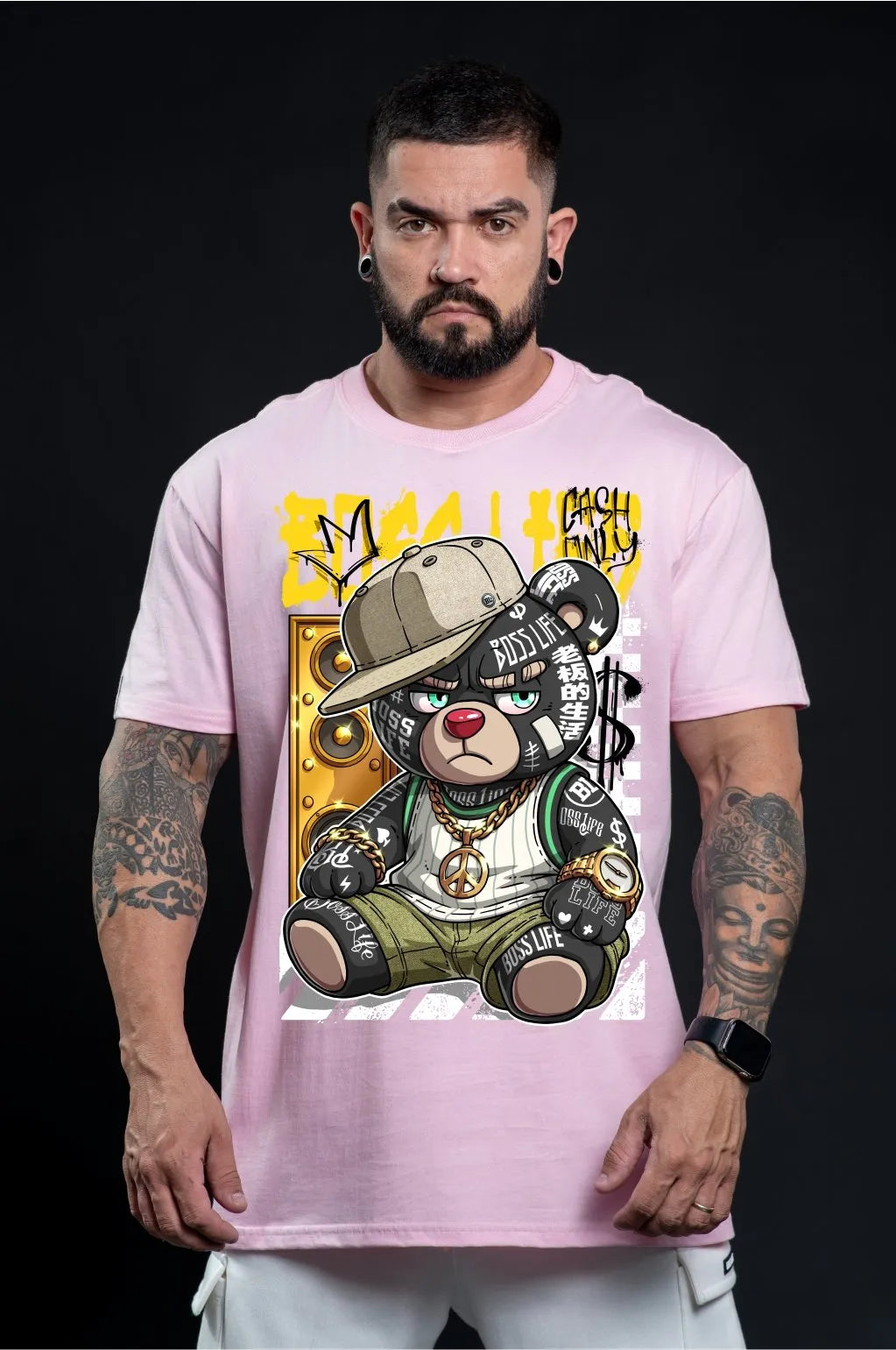 Camiseta Boss Life Rap Bear