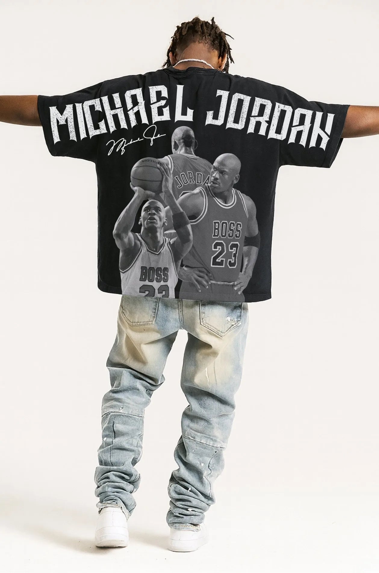Camiseta Oversized Street Poster Jordan