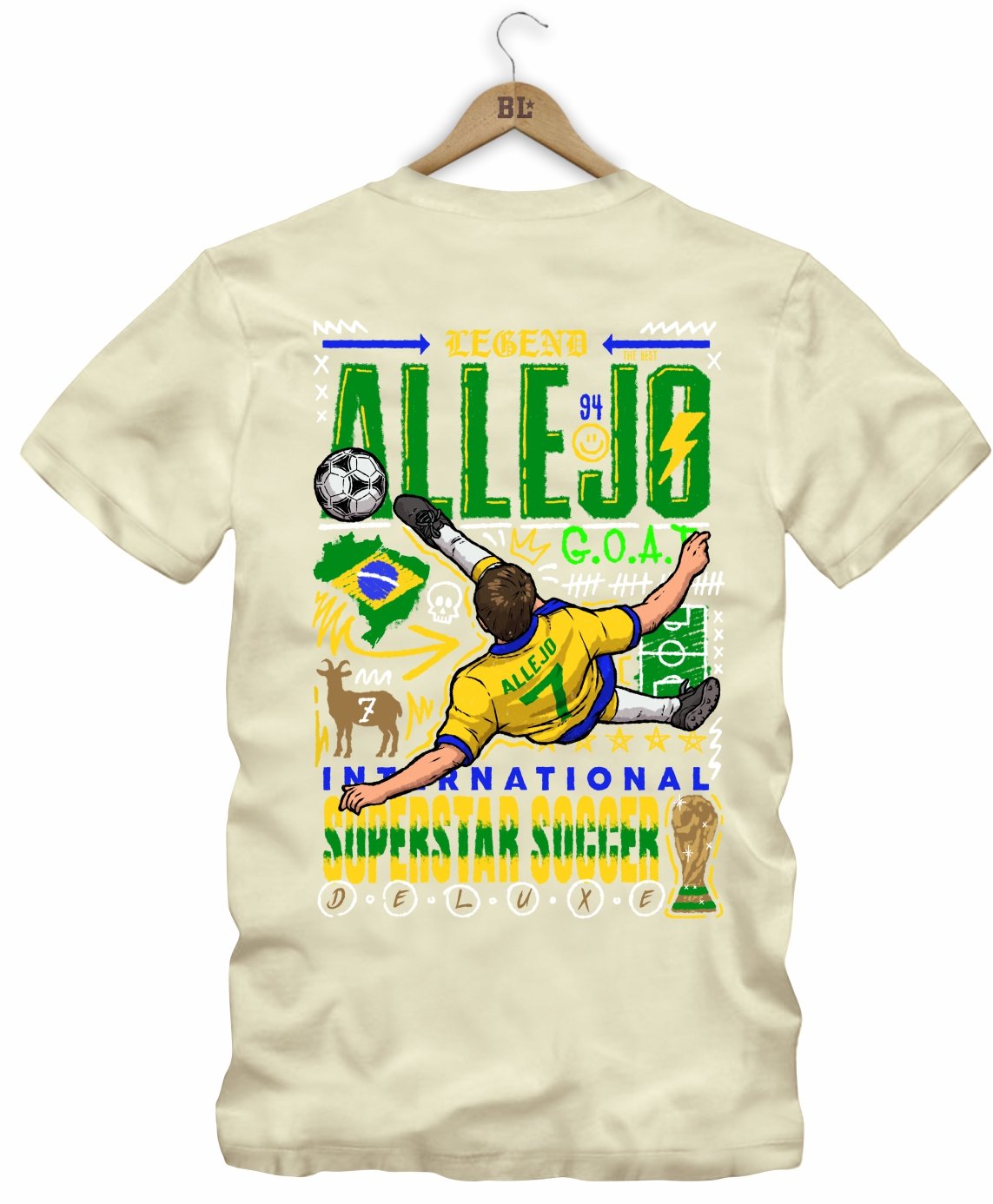 Camiseta Legends Superstar Soccer Frente e Costas
