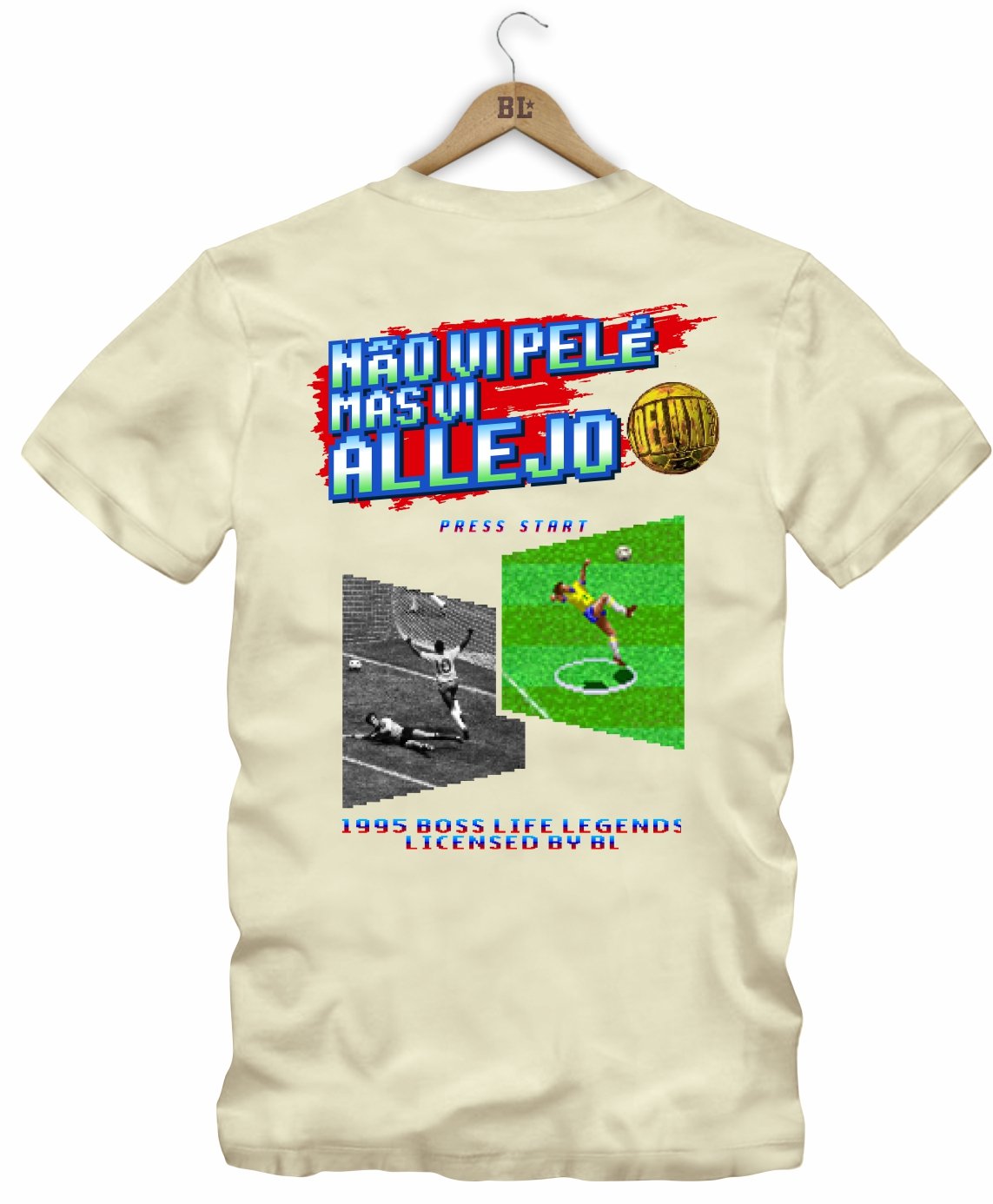 Camiseta Legends Não Vi Pele Frente e Costas
