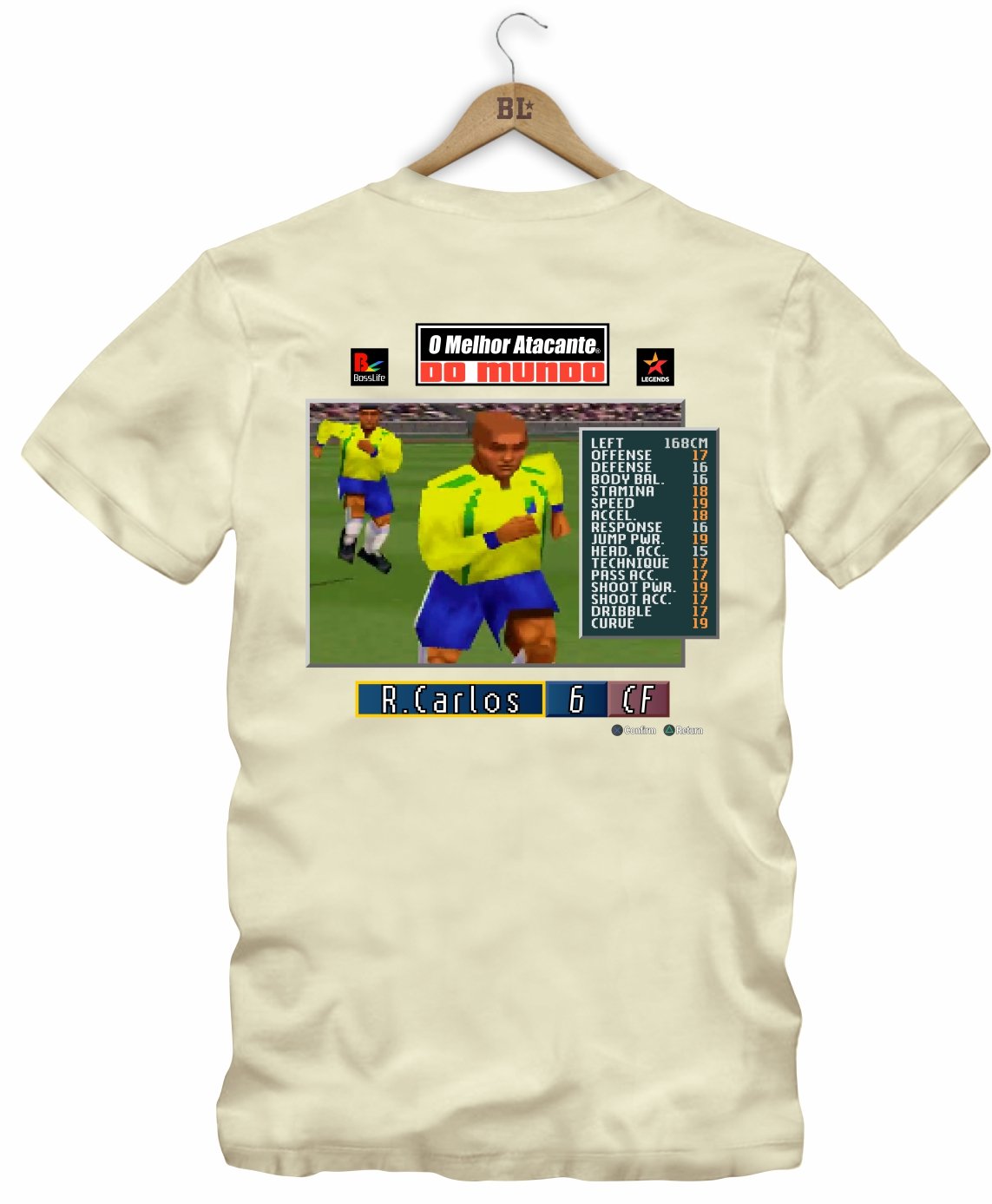 Camiseta Legends R. Carlos Frente e Costas