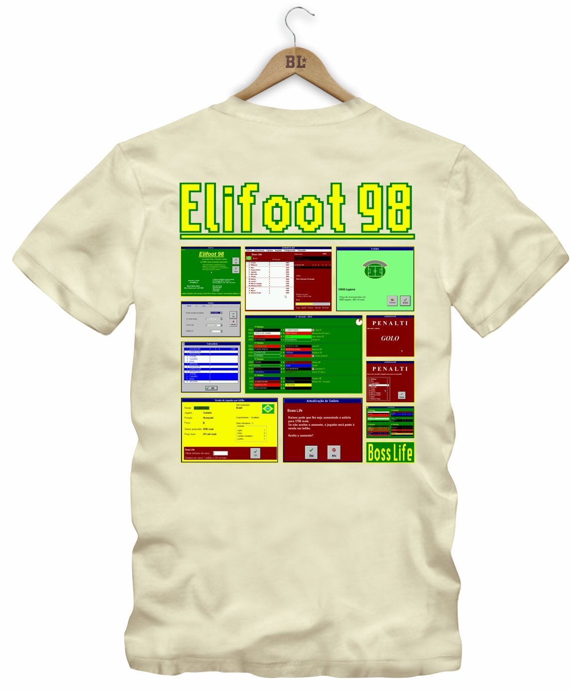 Camiseta Legends Elifoot Manager Frente e Costas