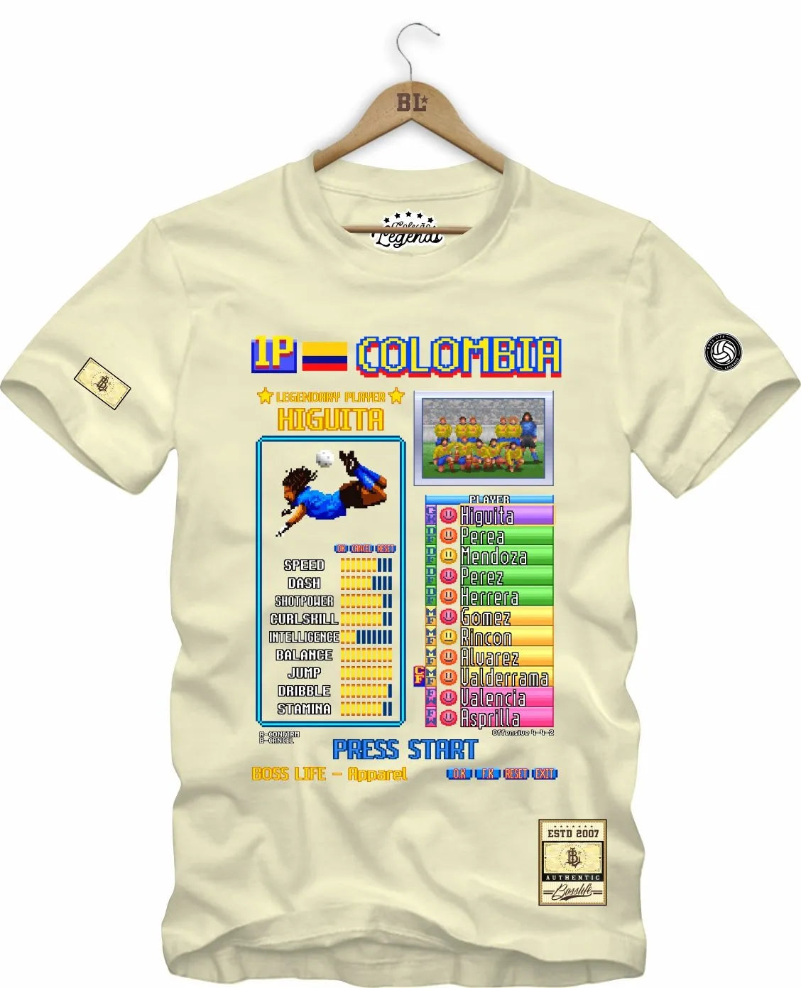 Camiseta Legends Card Higuita