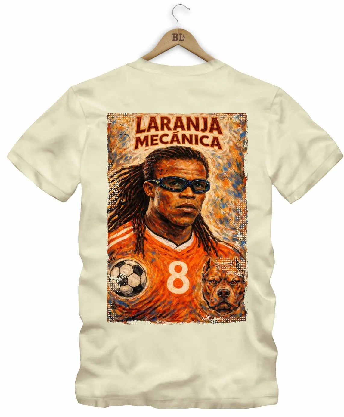 Camiseta Legends Orange Machine Frente e Costas