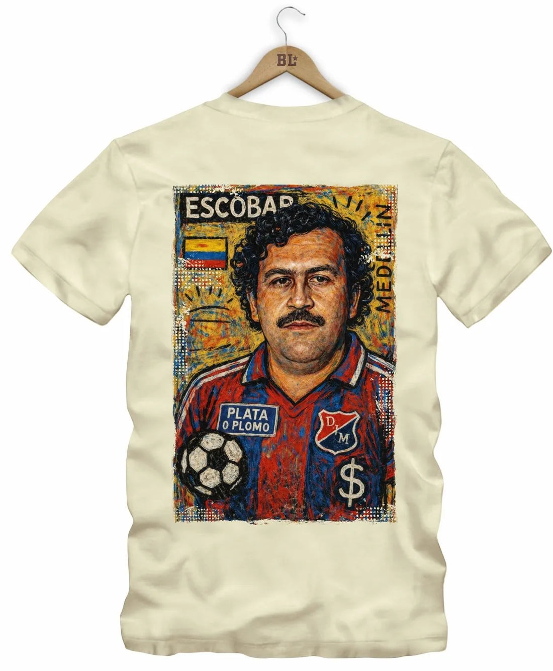 Camiseta Legends Plata o Plomo Frente e Costas