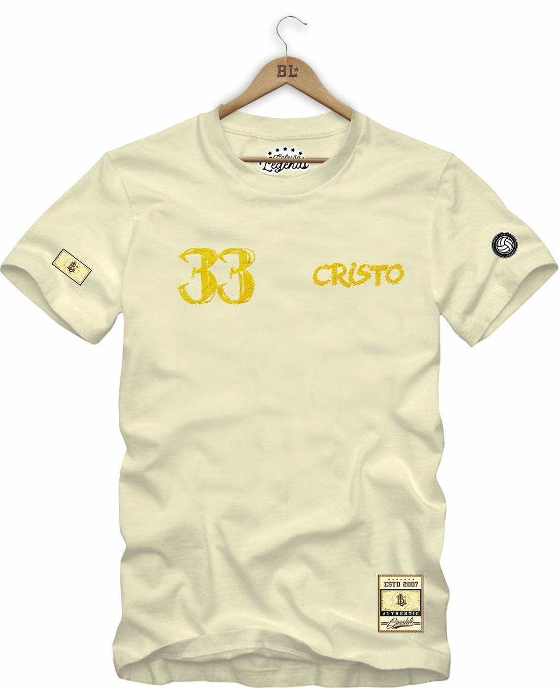 Camiseta Legends Deus é Brasileiro 33 Frente e Costas
