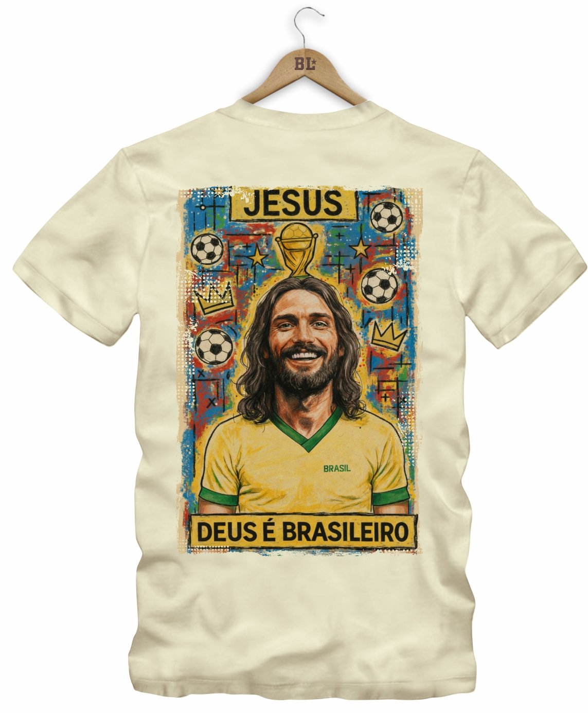 Camiseta Legends Deus é Brasileiro Frente e Costas