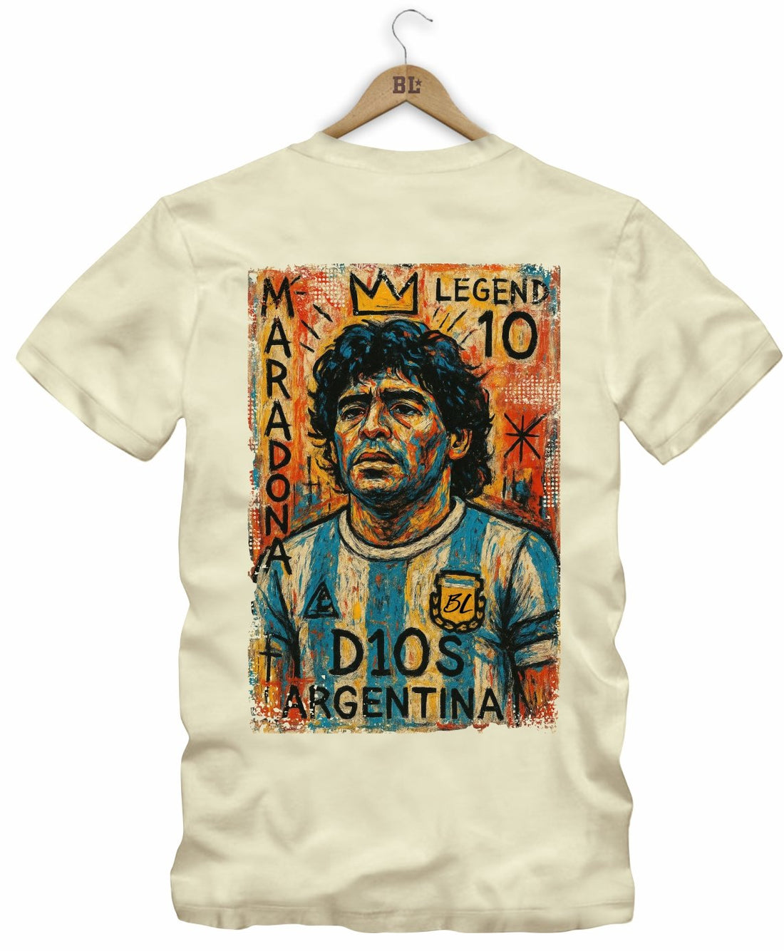 Camiseta Legends El Diez Frente e Costas