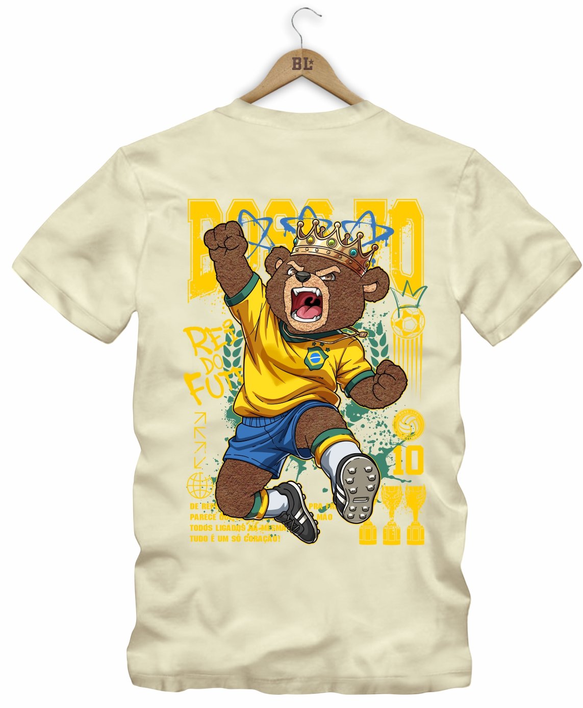 Camiseta Legends Rei do Futebol Frente e Costas