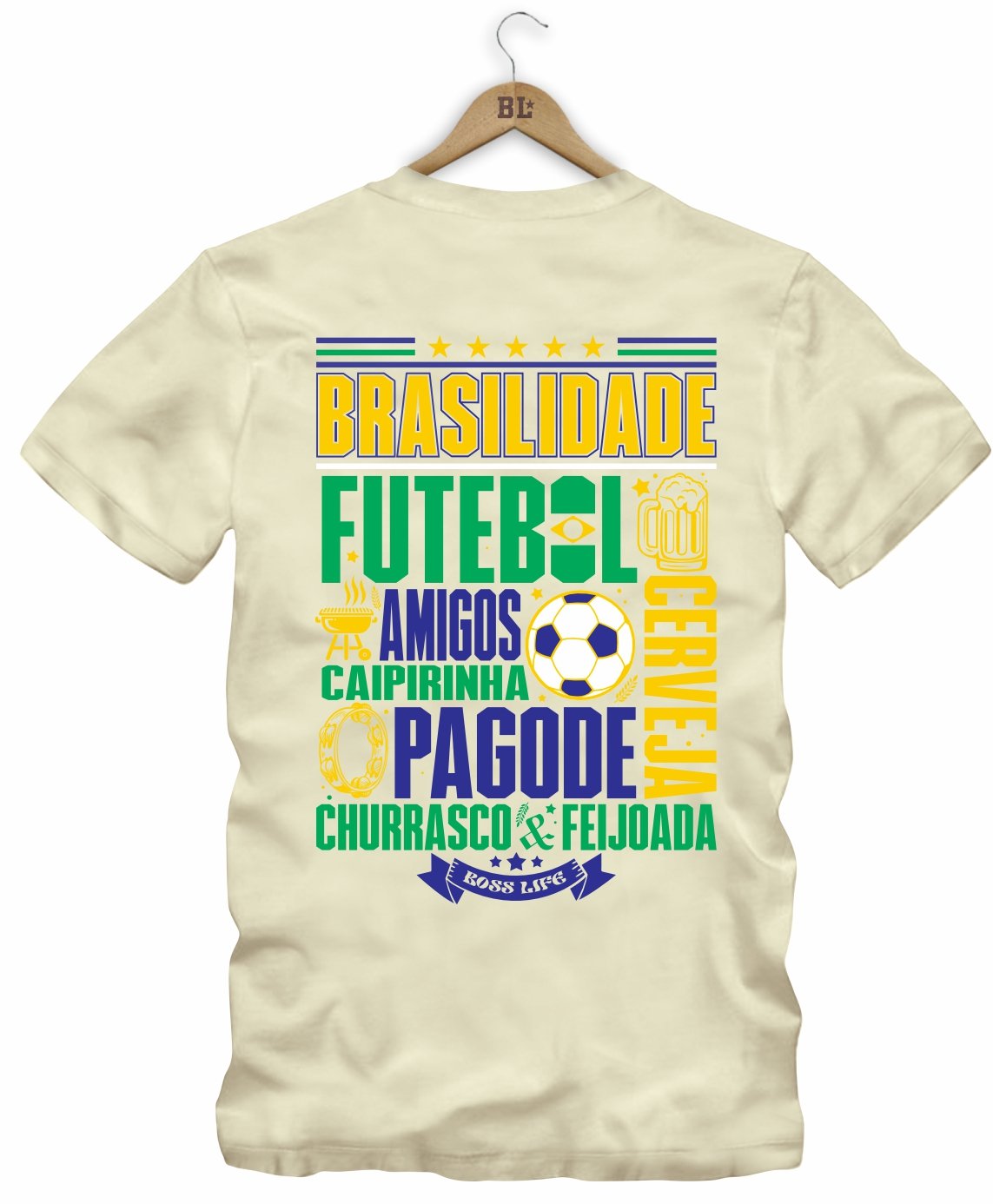 Camiseta Legends Brasilidade Frente e Costas