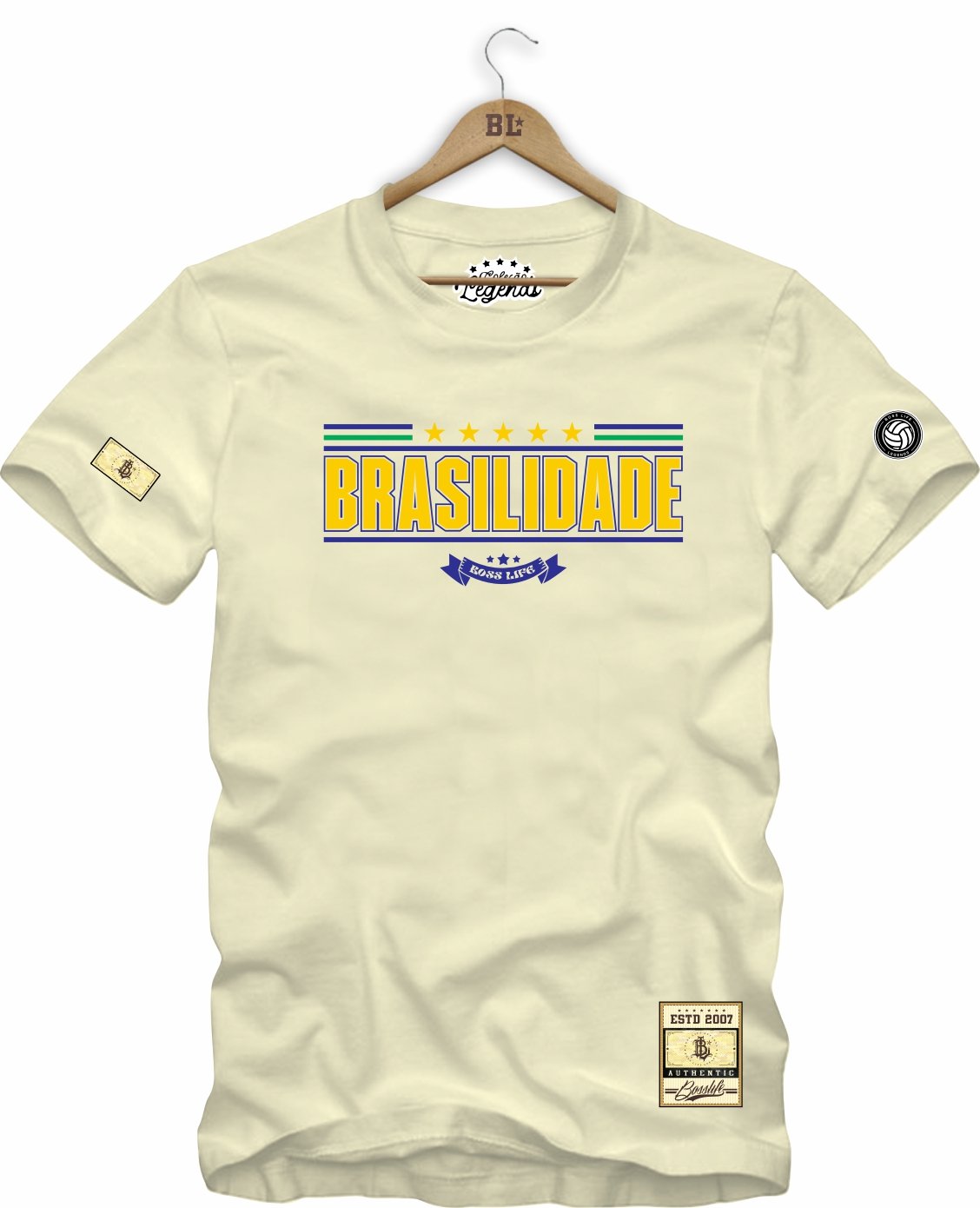 Camiseta Legends Brasilidade Frente e Costas