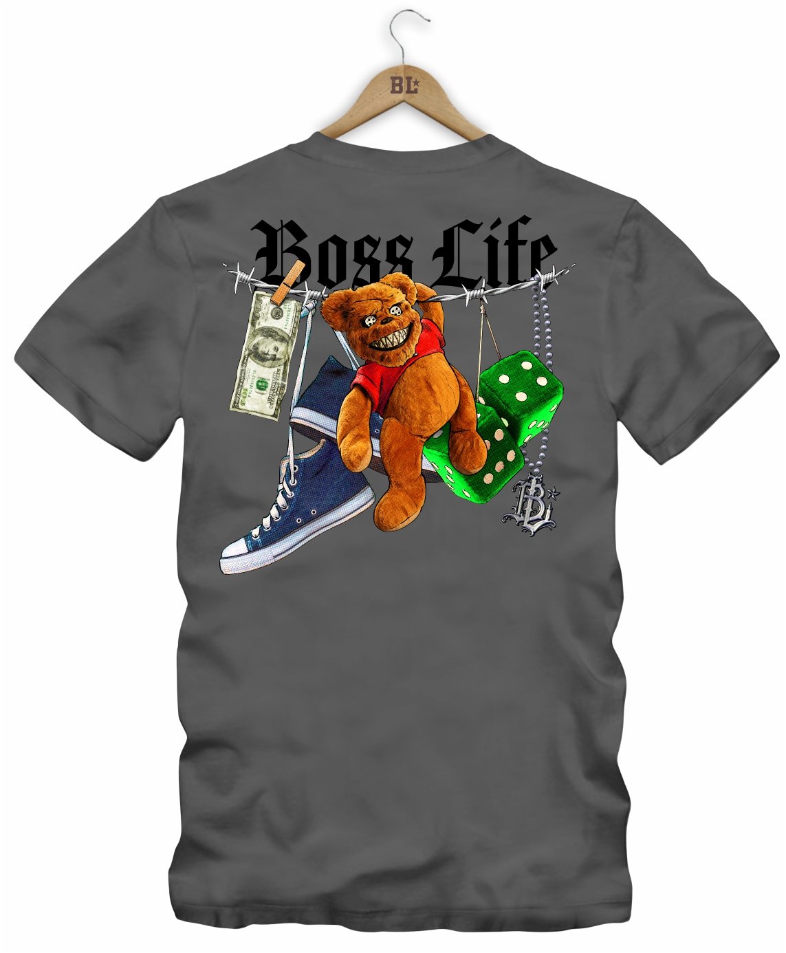 Camiseta Wild Bear Frente e Costas