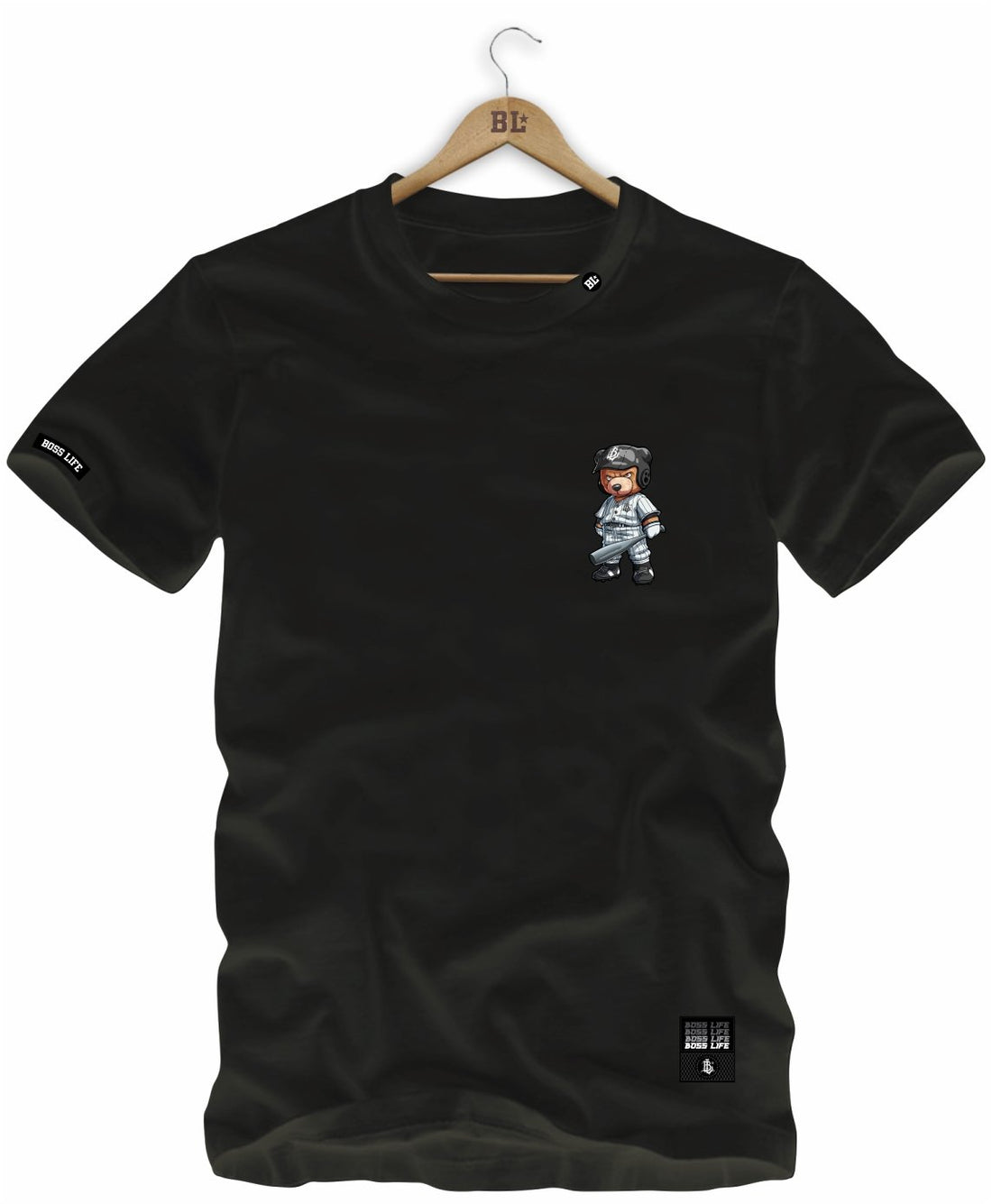 Camiseta Baseball Bear 2 Frente e Costas