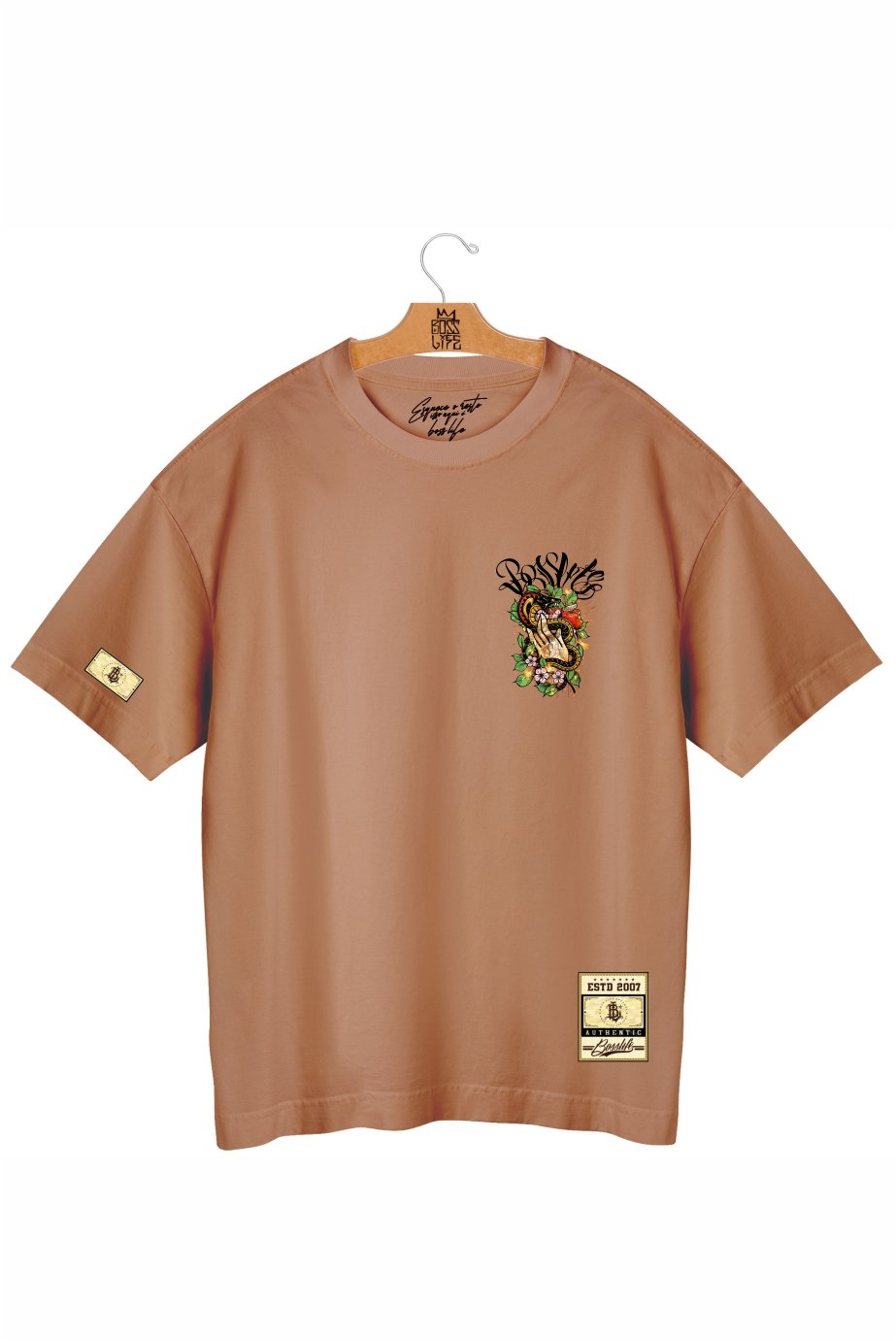 Camiseta Oversized The Fall Frente e Costas
