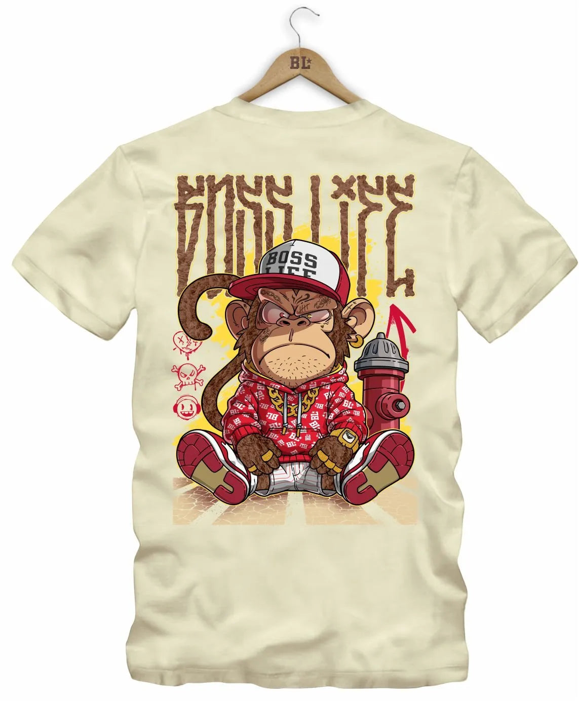 Camiseta Boss Life Style kong 2 Frente e Costas