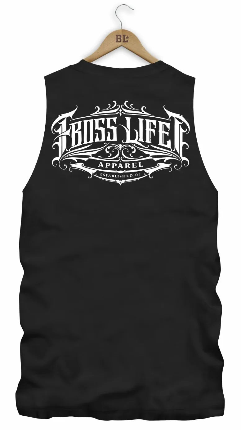 Regata Boss Life Signature Scroll Frente e Costas