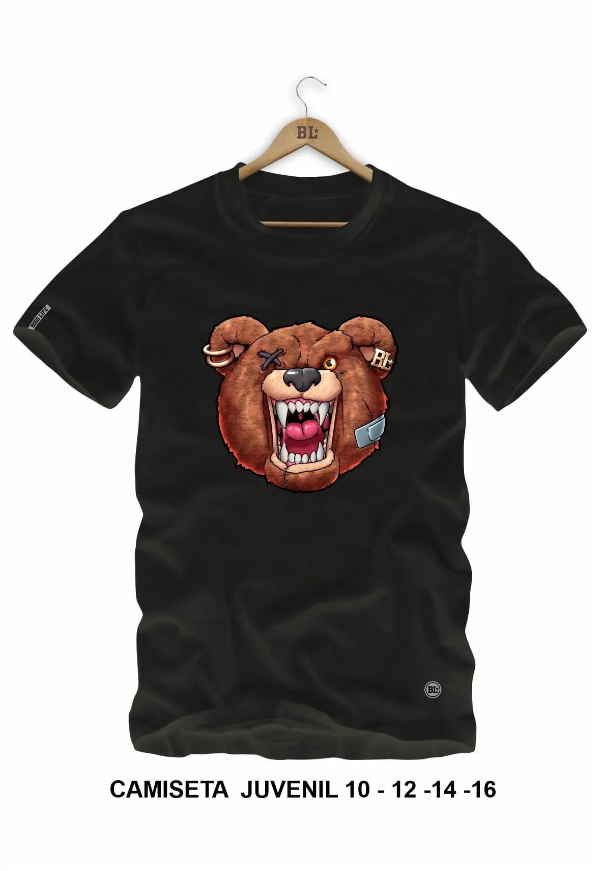 Camiseta Juvenil Angry Bear 
