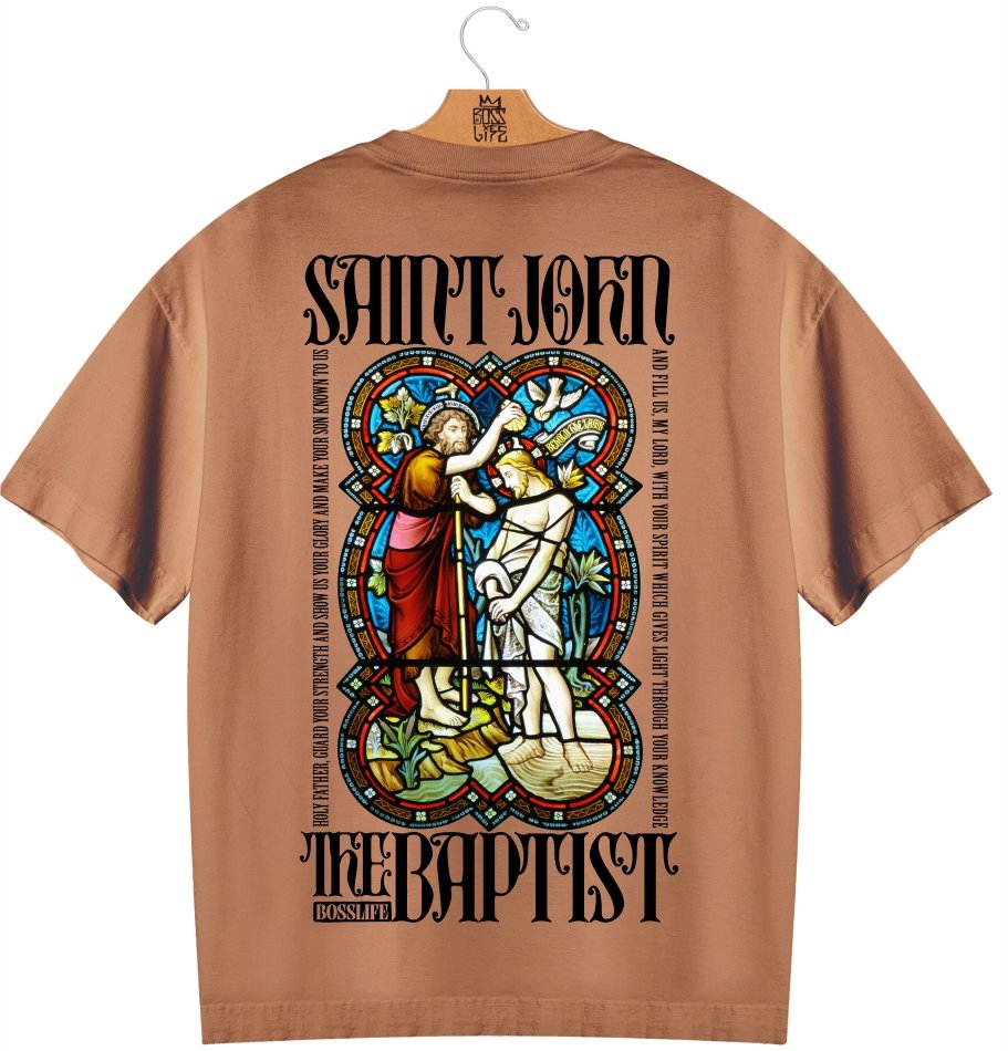 Camiseta Oversized Saint John BL Faith Frente e Costas