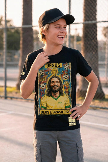 Camiseta Legends Deus é Brasileiro Boss Life