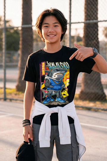 Camiseta Infantil Street Shark Boss Life - foto alternativa