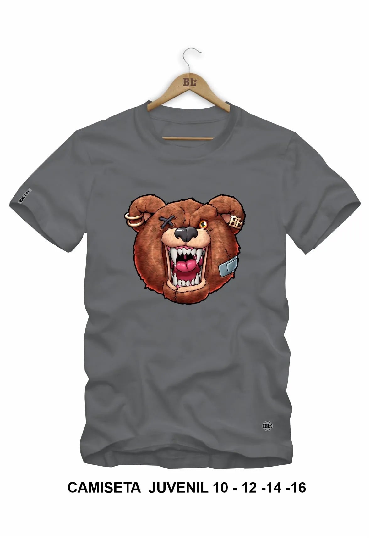Camiseta Juvenil Angry Bear 