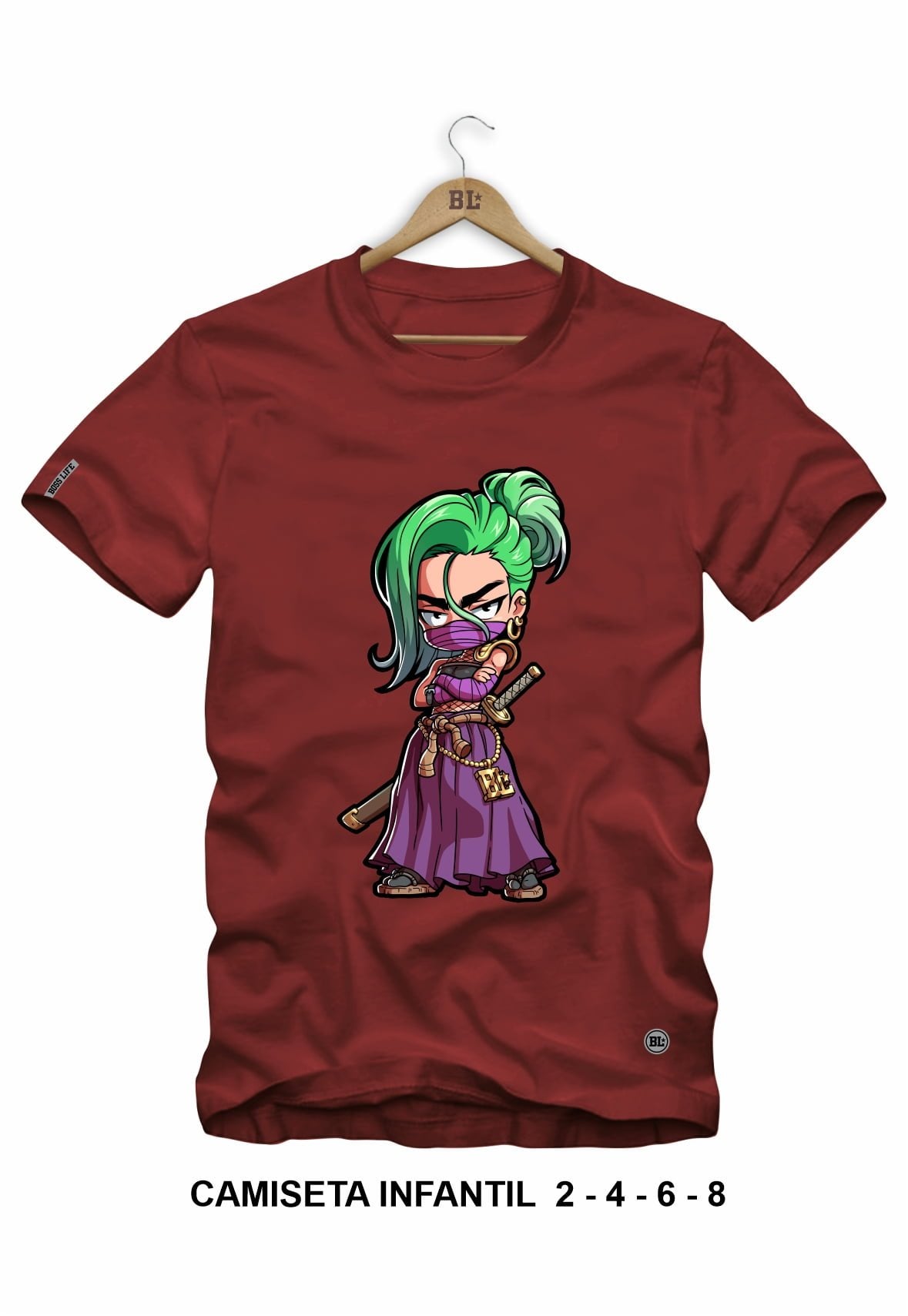 Camiseta Infantil Purple Ninja