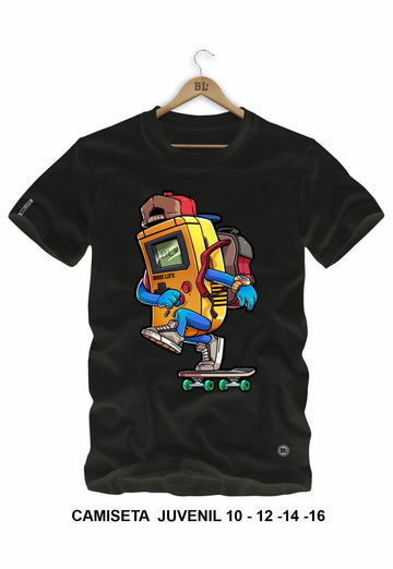 Camiseta Juvenil Skate Roll