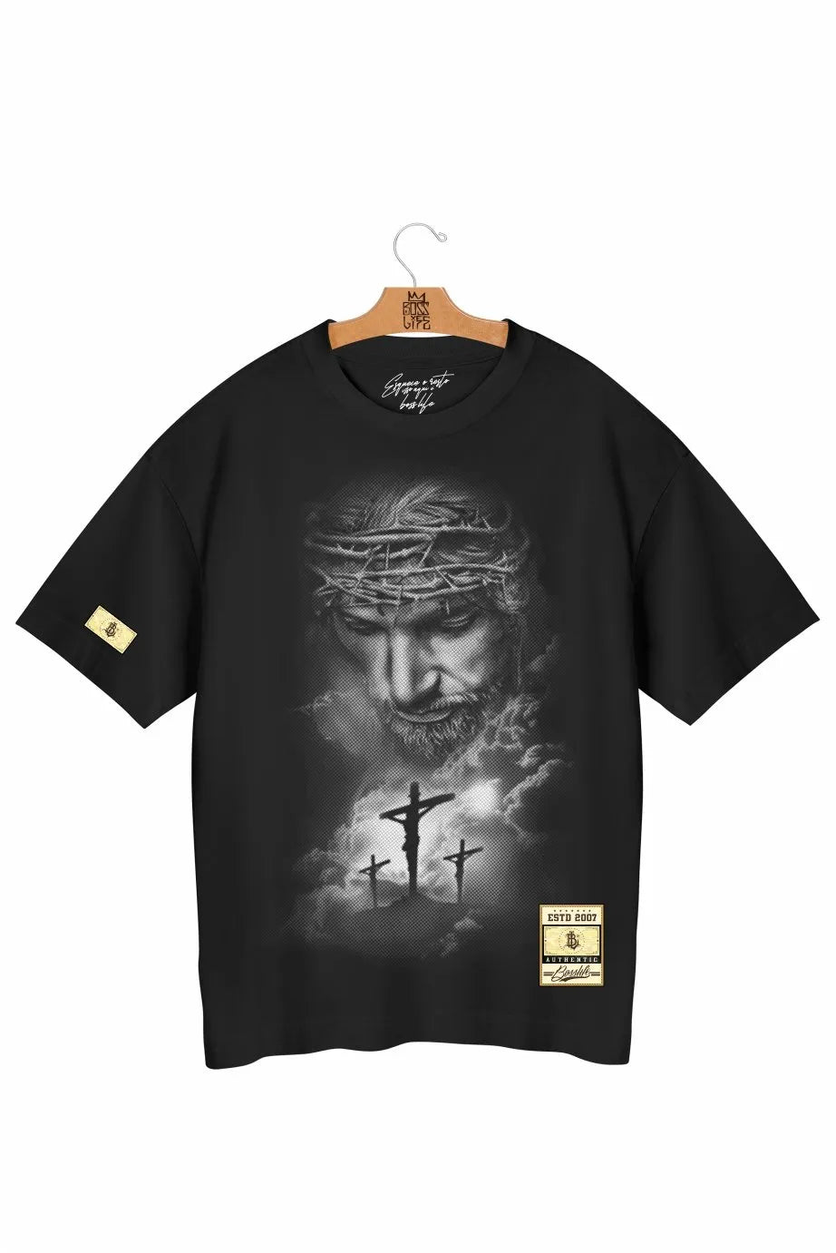 Camiseta Oversized Cross Bl Faith