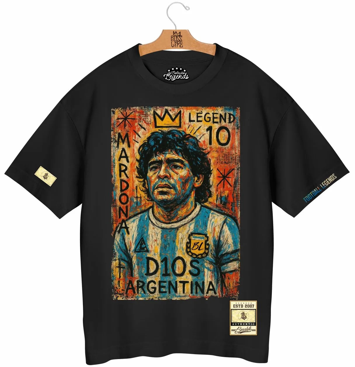 Camiseta Oversized Legends El Diez