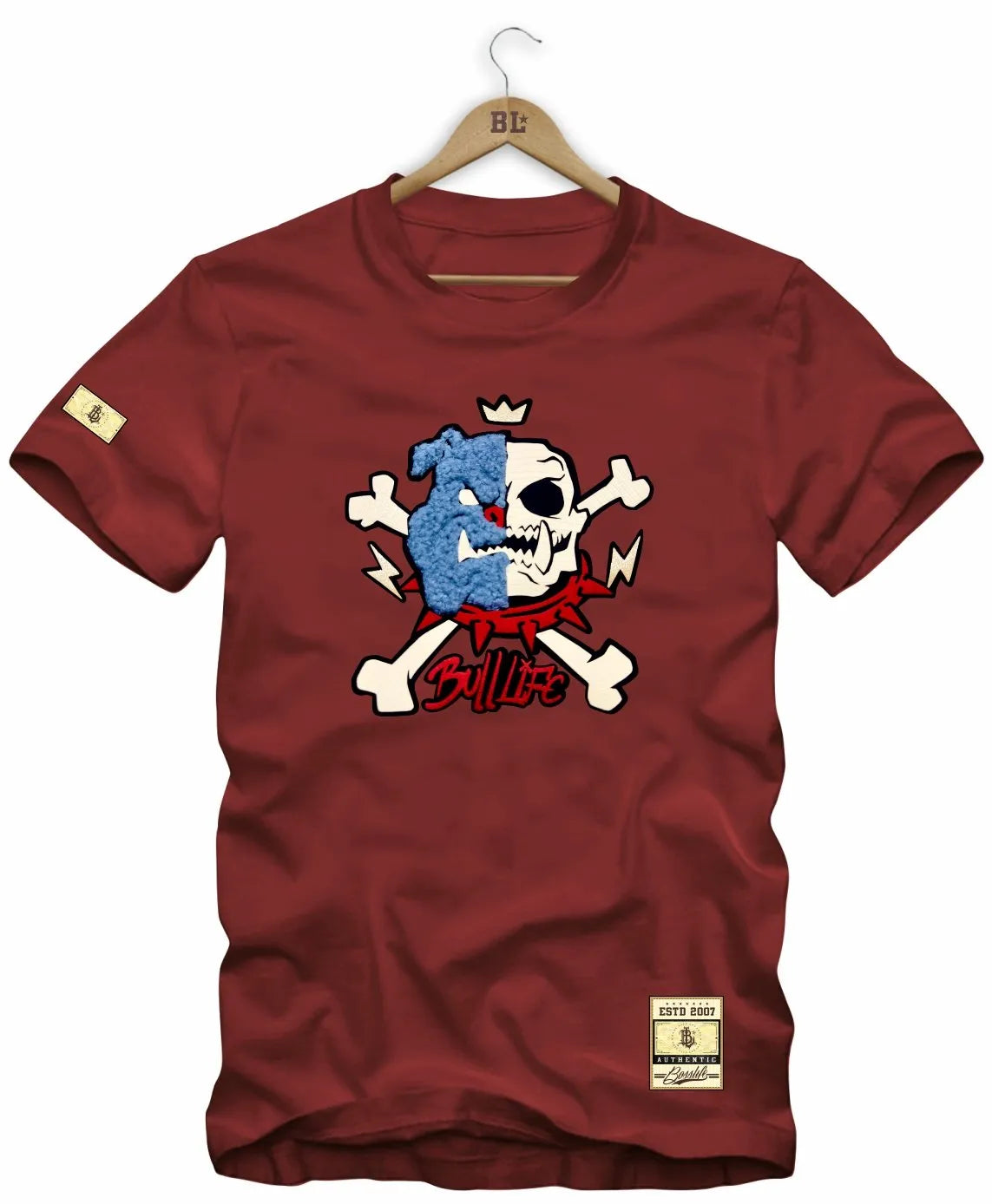 Camiseta Boss Life Touch Face Skull