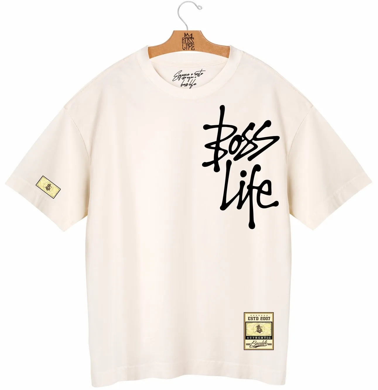 Camiseta Oversized Boss Life Signature Ink 2