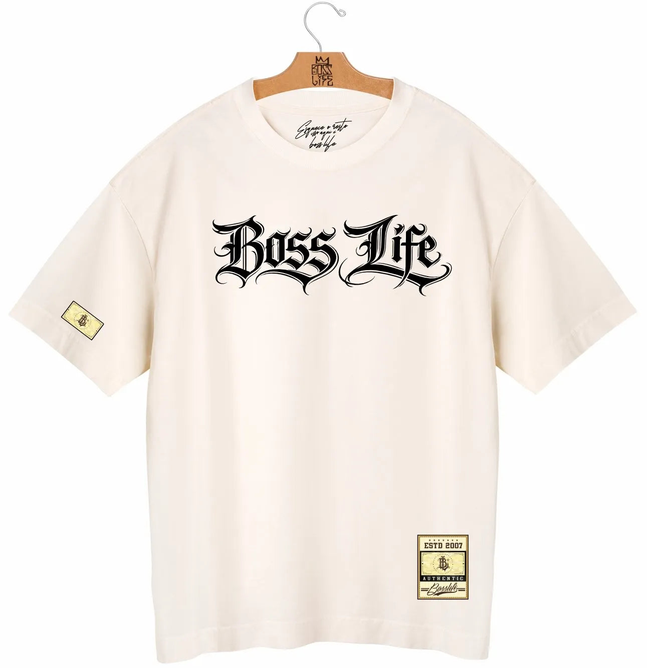 Camiseta Oversized  Boss Life Signature Core