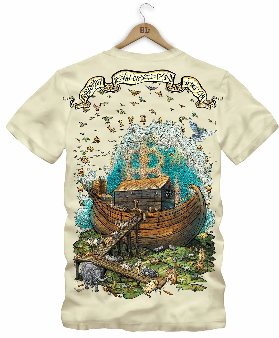 Camiseta Arca De Noé Bl Faith Frente e Costas