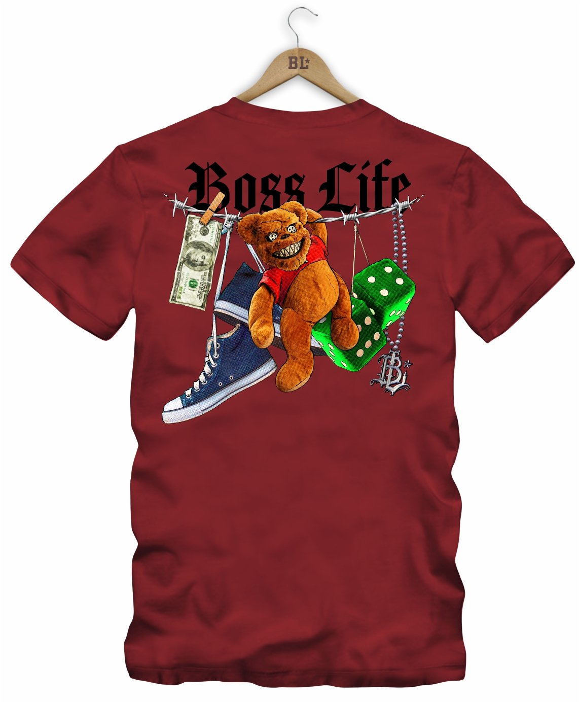 Camiseta Wild Bear Frente e Costas