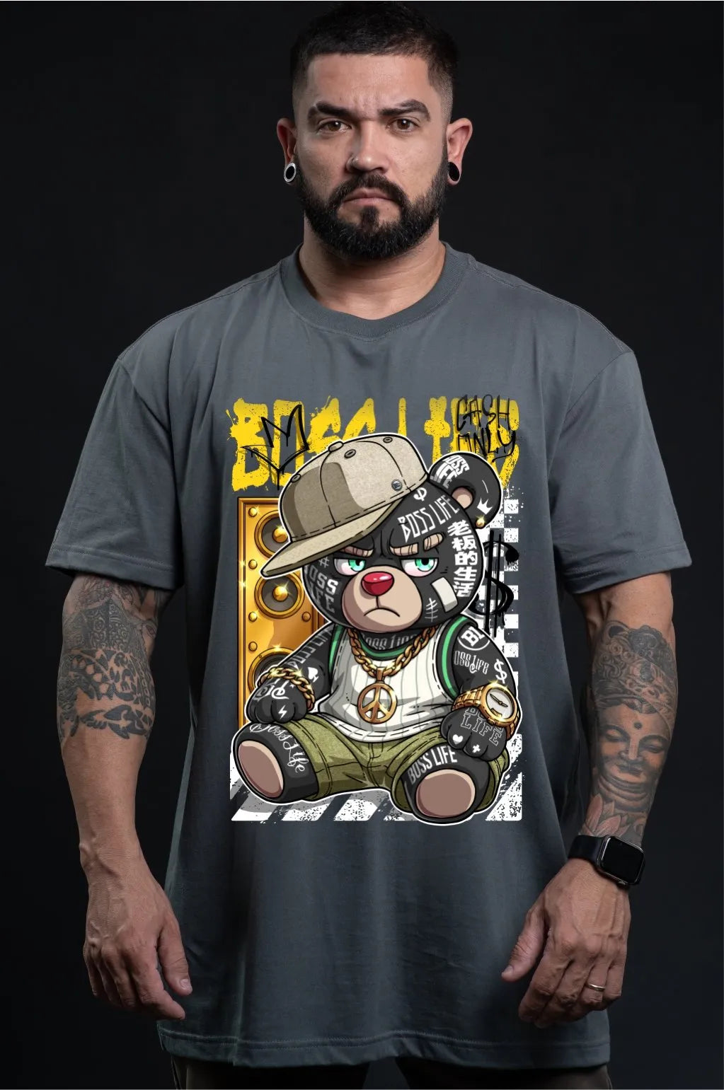 Camiseta Boss Life Rap Bear