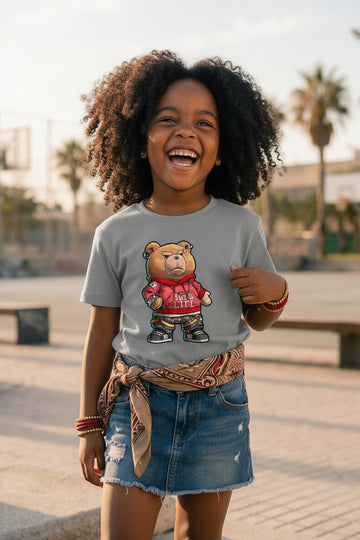 Camiseta Infantil Urso Rebelde Boss Life - foto alternativa