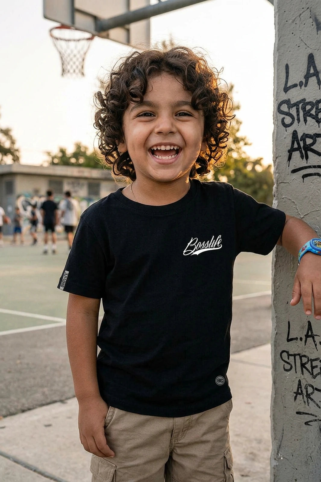 Camiseta Infantil Basic Signature Boss Life - foto alternativa