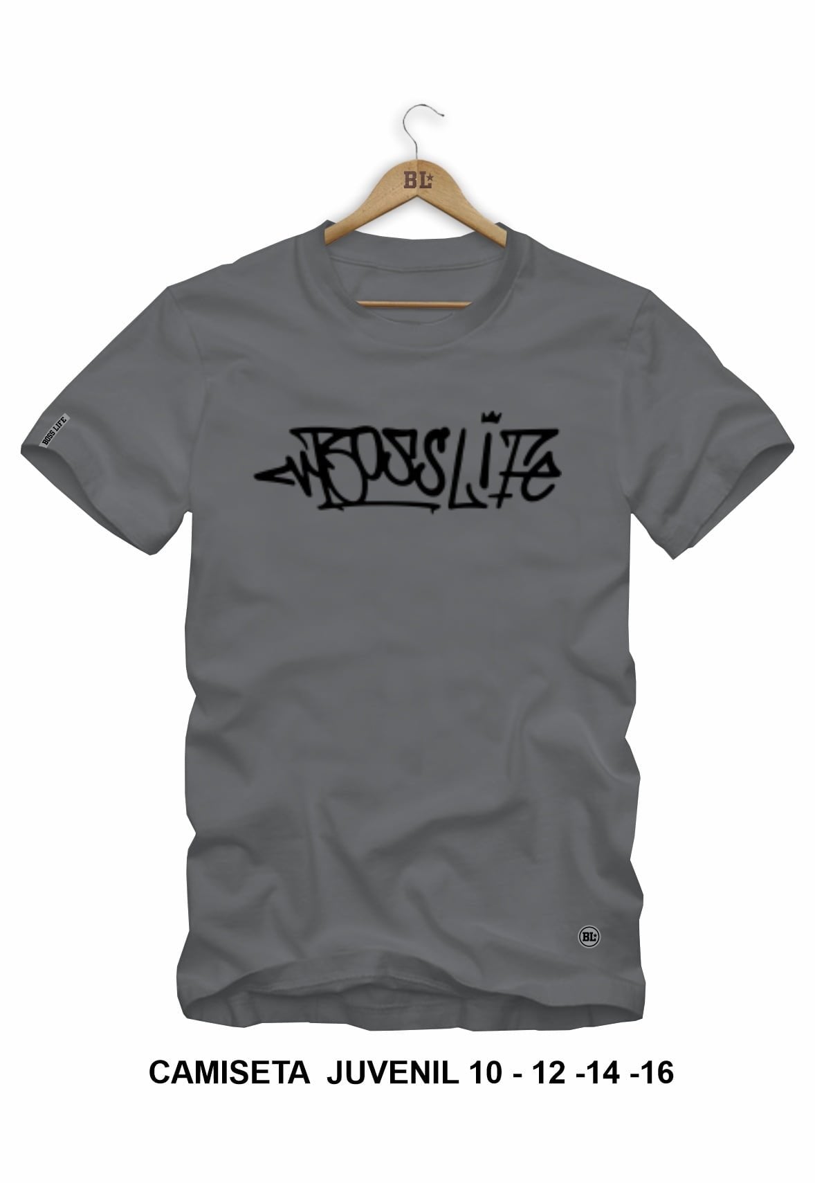 Camiseta Juvenil Lettering Graffiti 