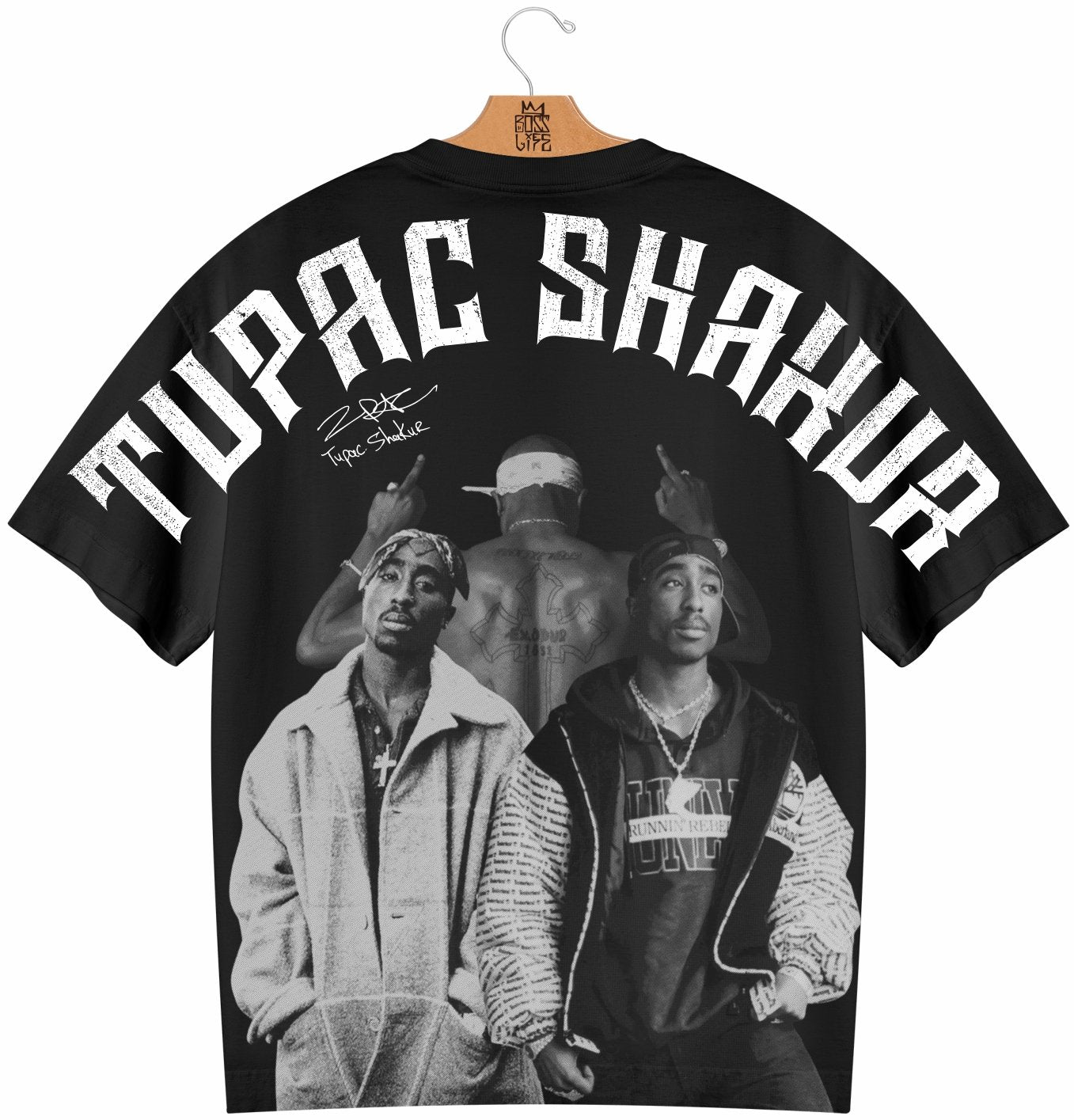Camiseta Oversized Street Poster Tupac