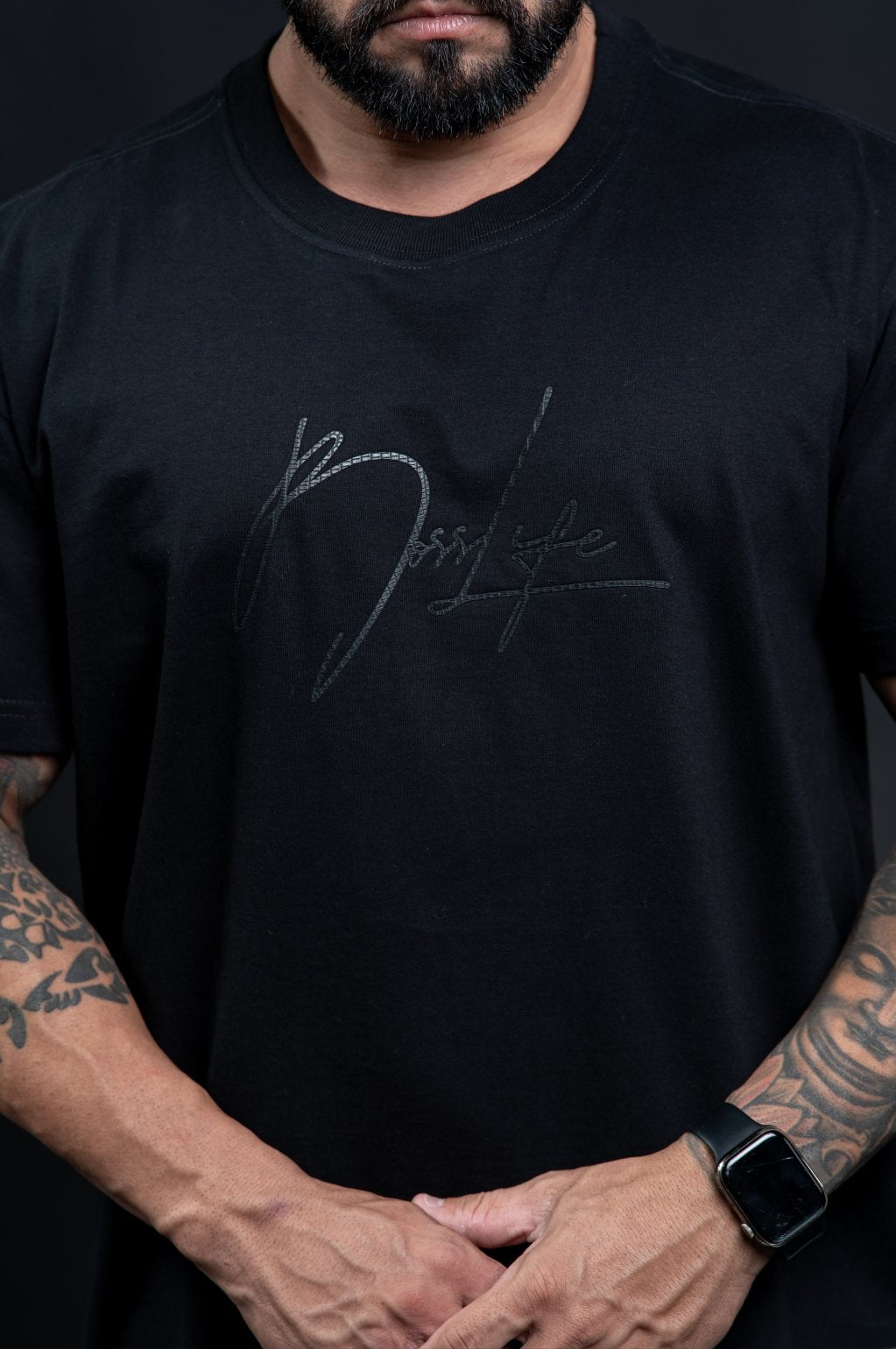 Camiseta Lettering 4 Bl Black