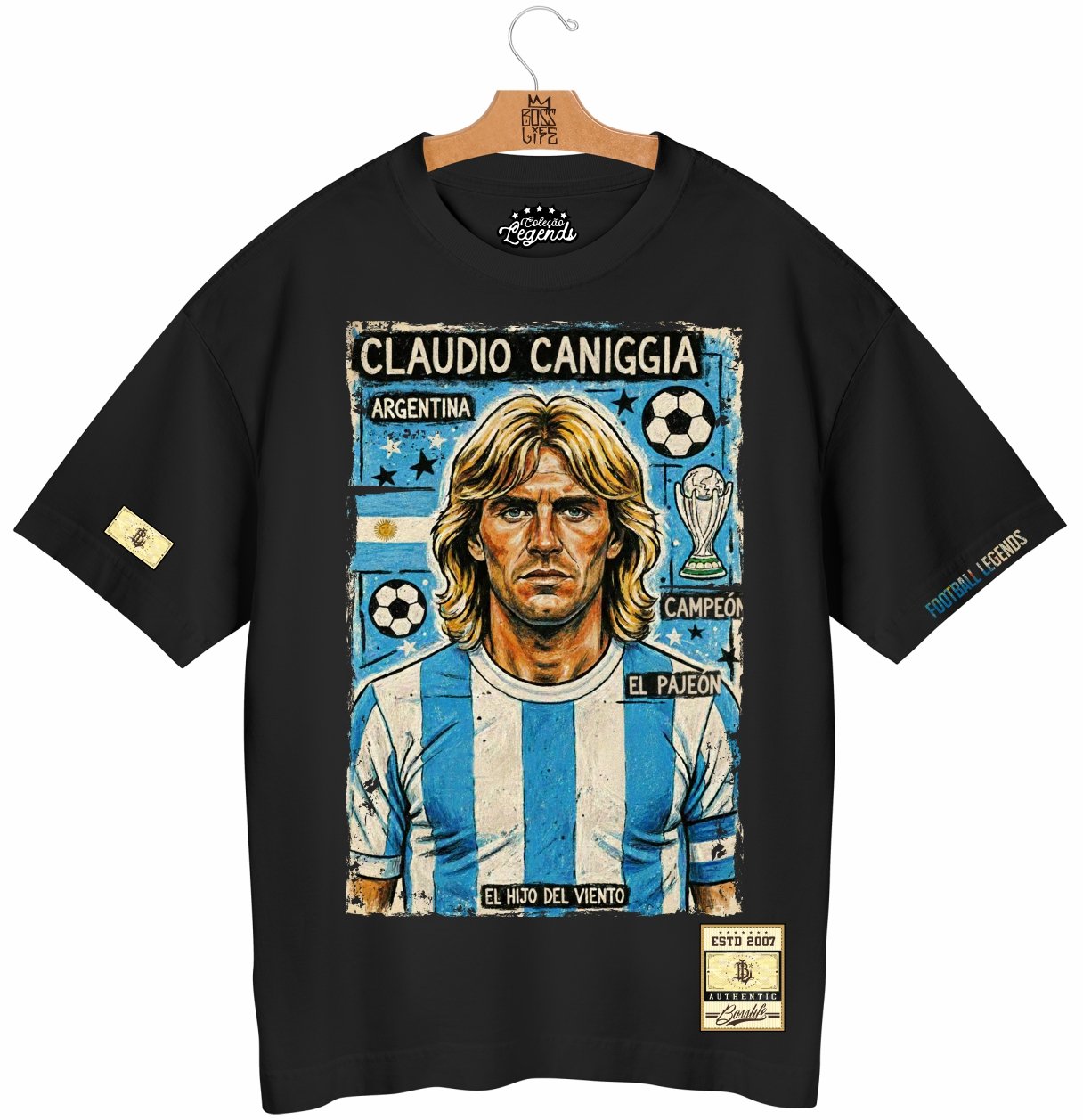 Camiseta Oversized Legends El Pájaro