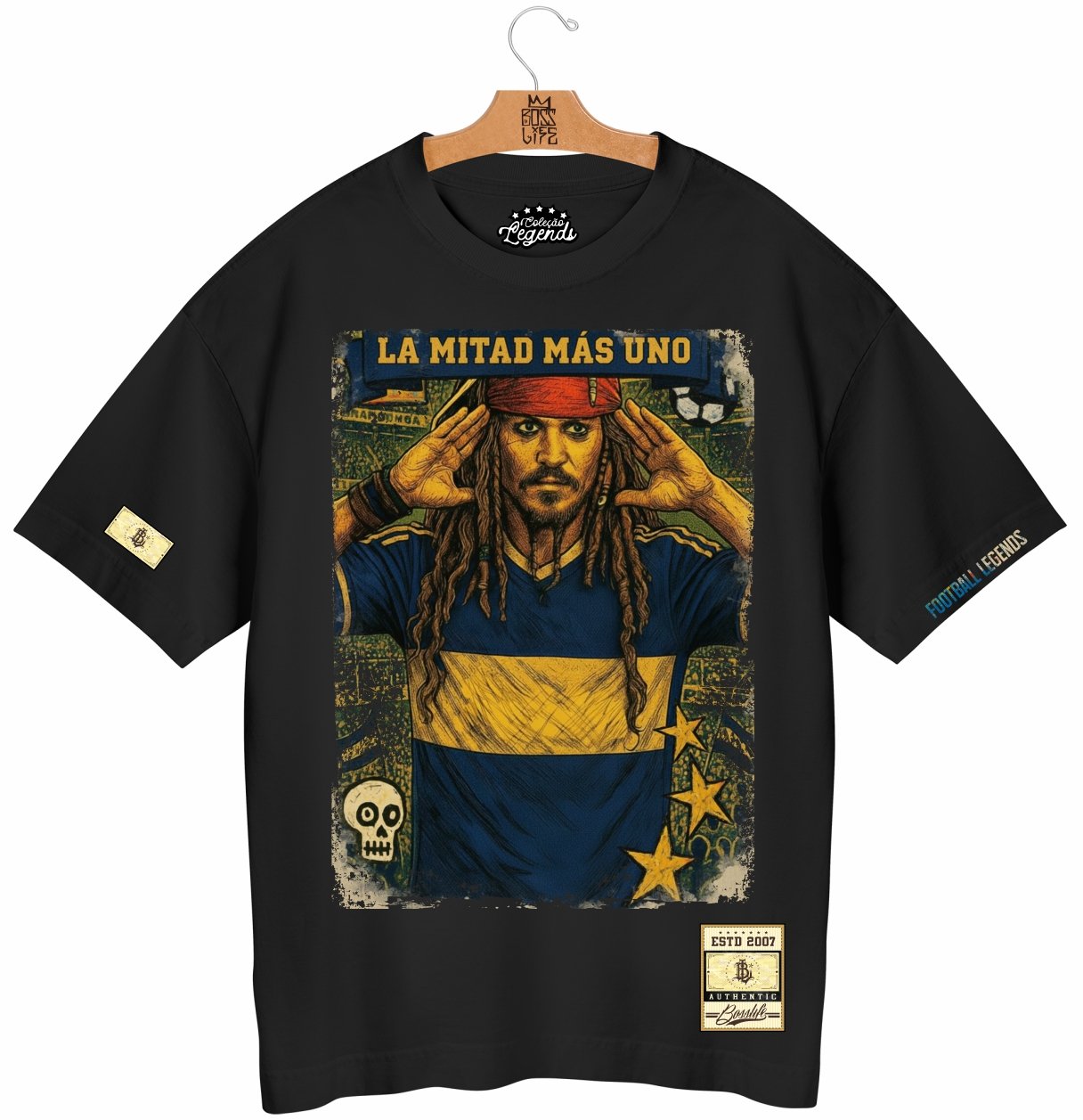 Camiseta Oversized Legends La Mitad