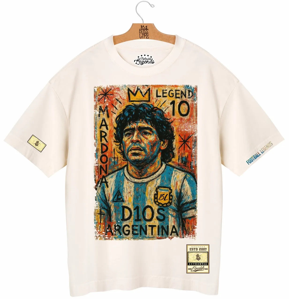 Camiseta Oversized Legends El Diez